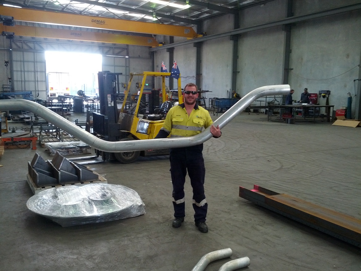 Techmine Develops a 2T 2600mm Wide Hydraulic Belt Lifter for a South American Client